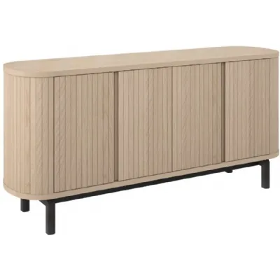 Light Oak Wide Sideboard Peppercorn Legs