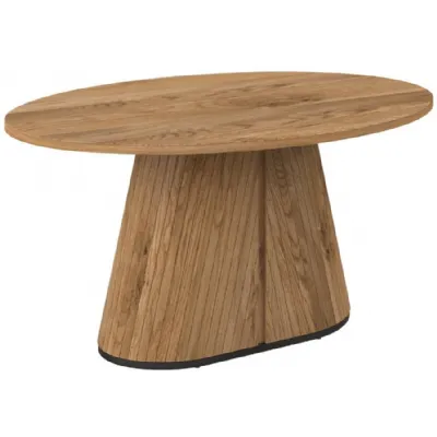 Rustic Oak And Peppercorn Large 200cm Oval Dining Table