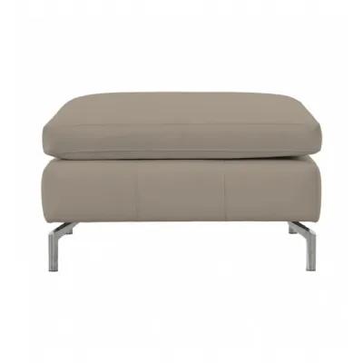 Modern Style Sabino Pebble Faux Leather Upholstered Living Room Square Footstool 50x85cm