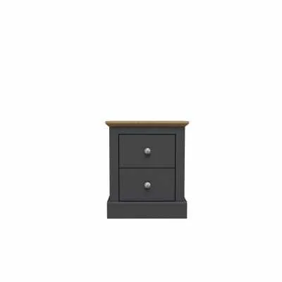 Devon Bedside Cabinet Charcoal