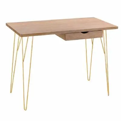 Fusion Oak Top Desk