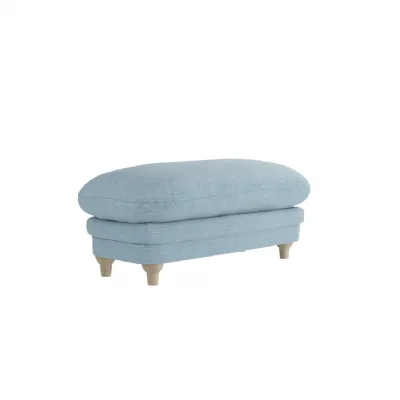 Plumpton Footstool Duck Egg Blue