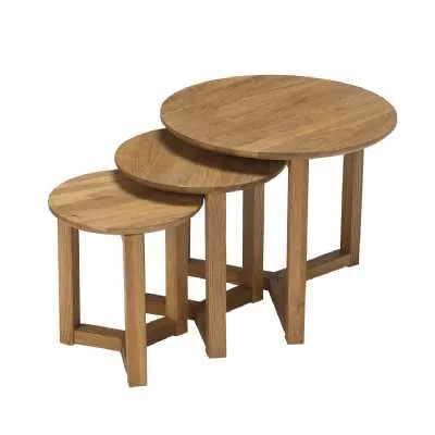 Stow Nest Of Tables Oak