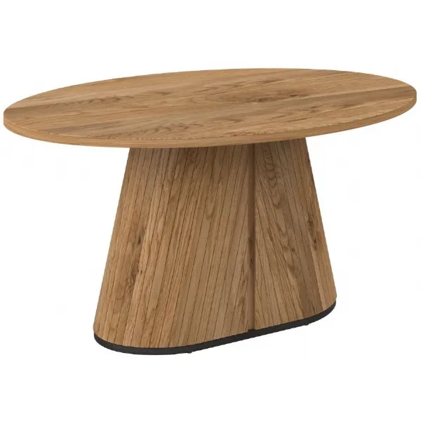 Rustic Oak And Peppercorn 150cm Oval Dining Table