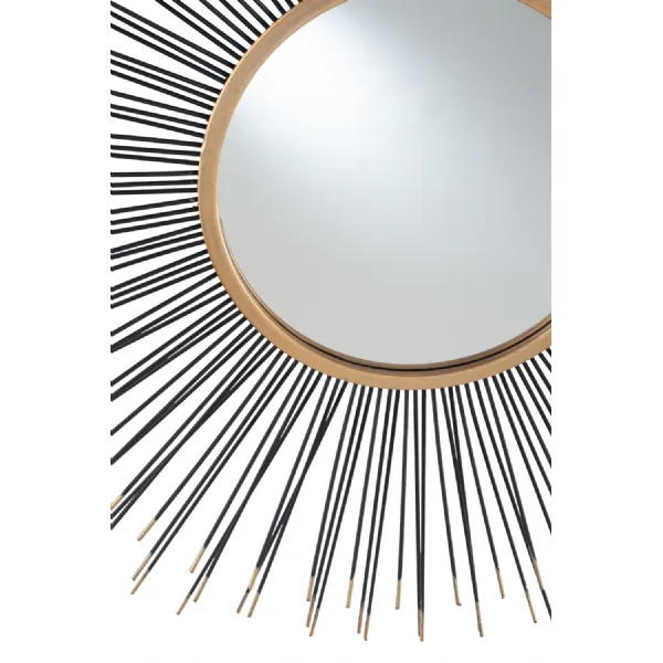 starburst round wall mirror