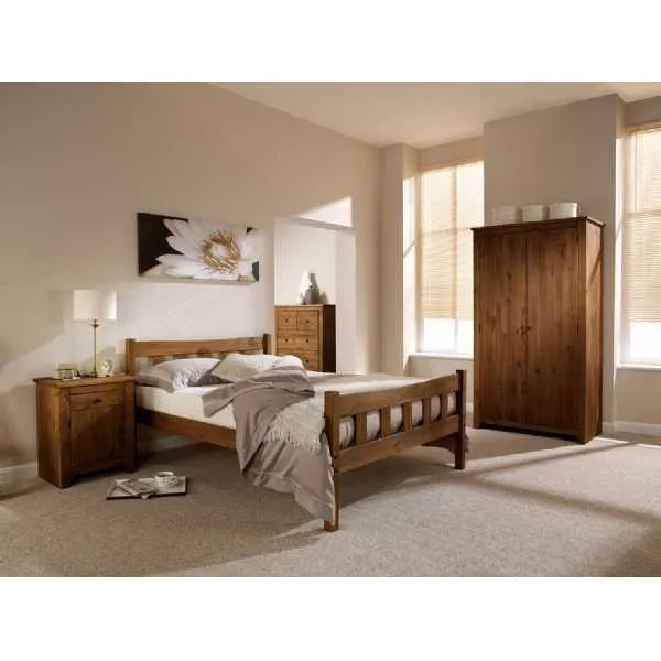 Havana 4.6 Double Bed Pine