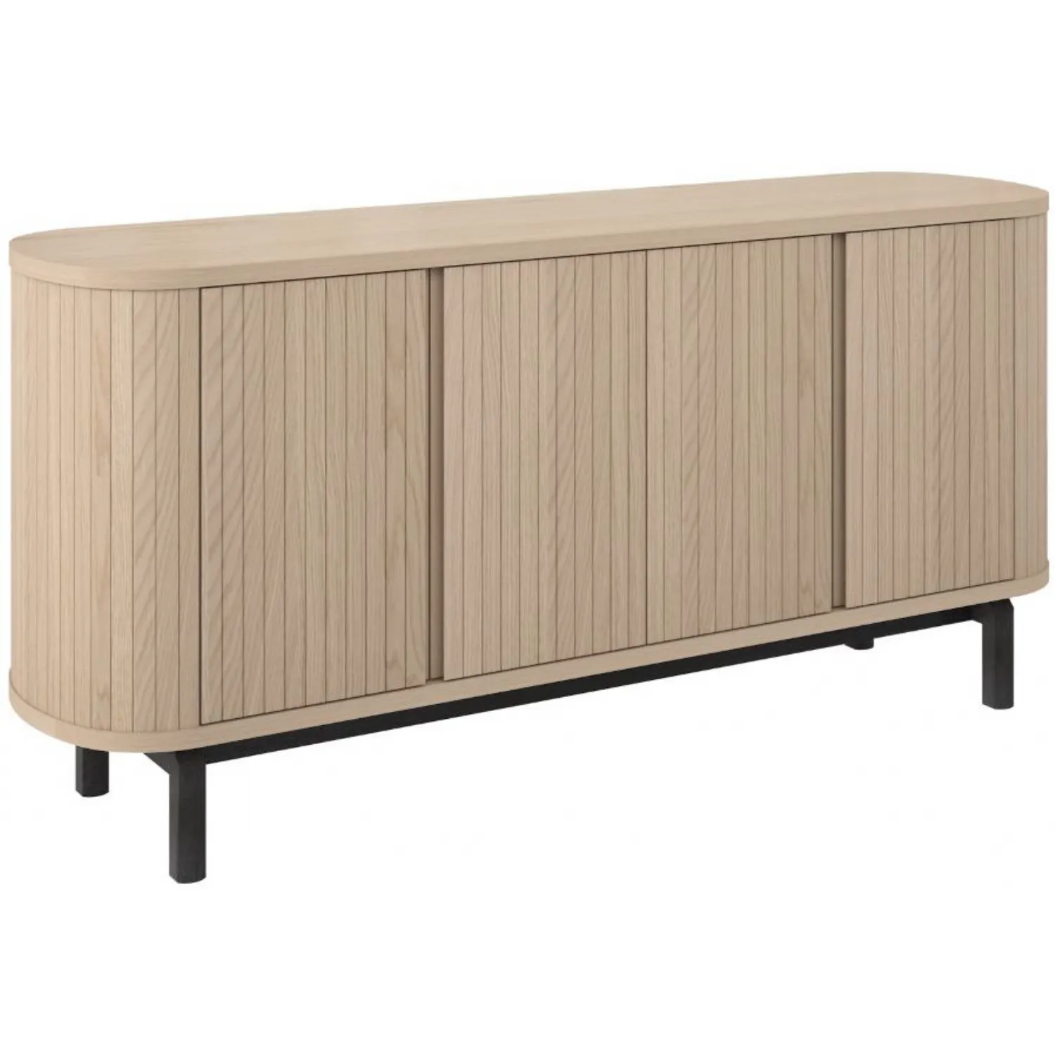 Light Oak Wide Sideboard Peppercorn Legs