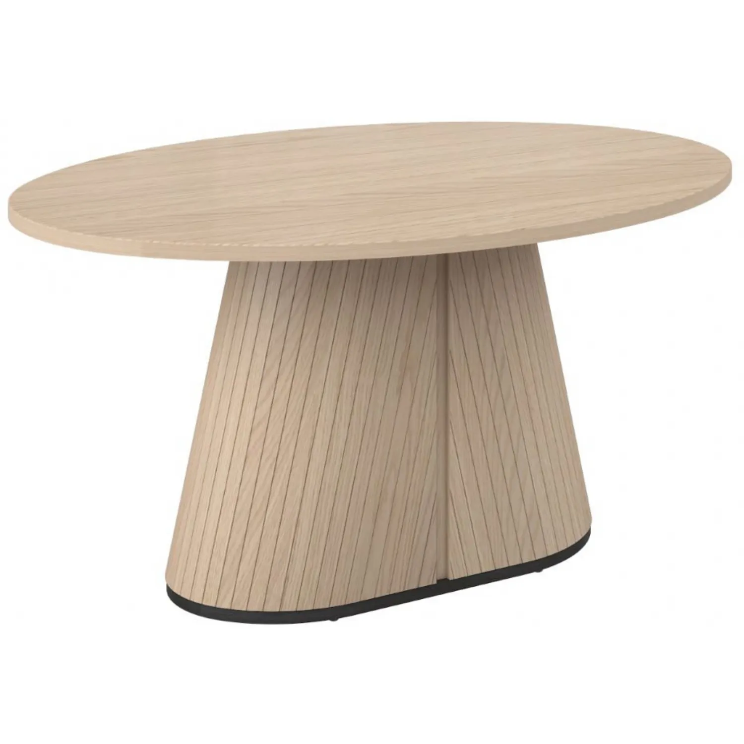 Light Oak And Peppercorn 150cm Oval Dining Table