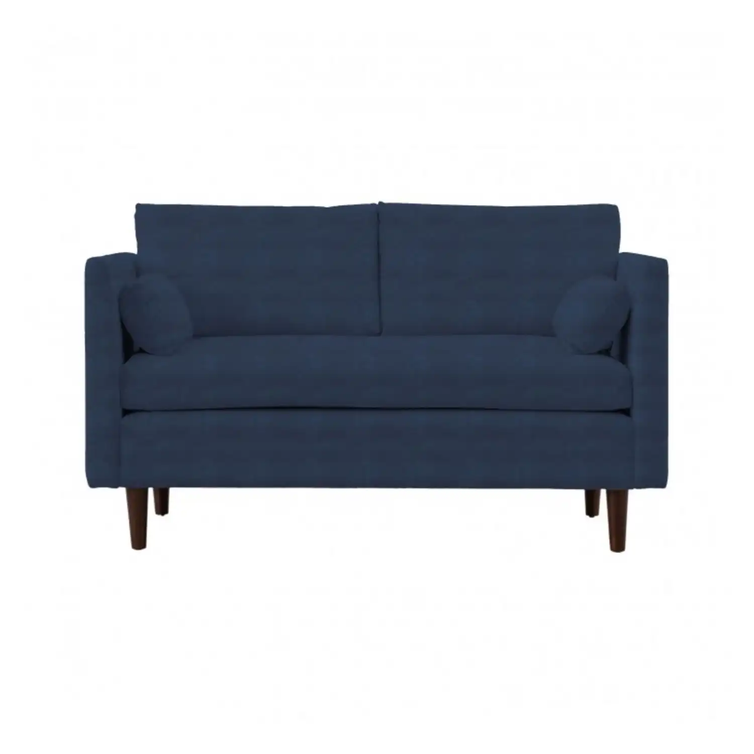 Retro Indigo Velvet Fabric 2 Seater Sofa