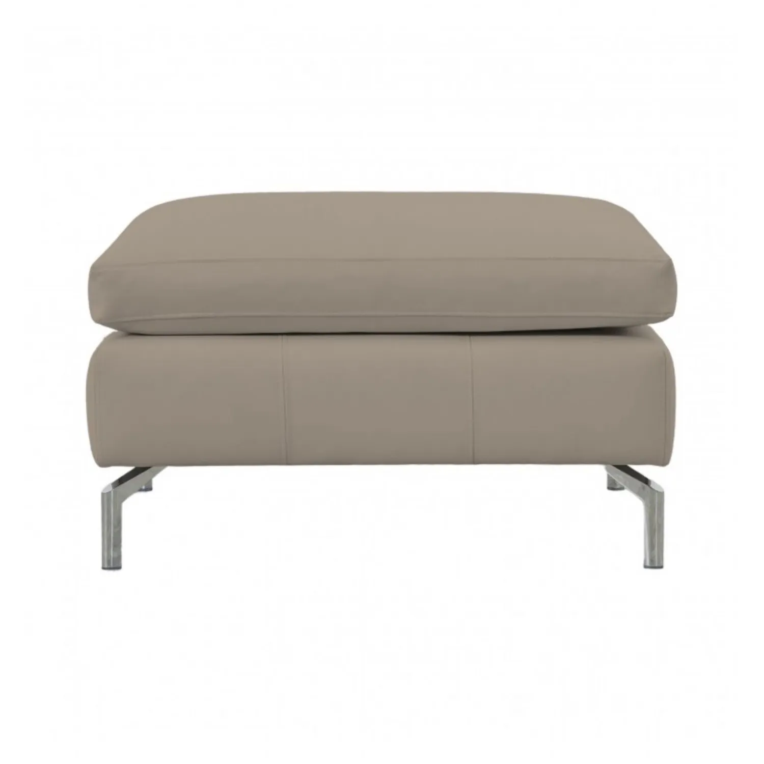 Modern Style Sabino Pebble Faux Leather Upholstered Living Room Square Footstool 50x85cm