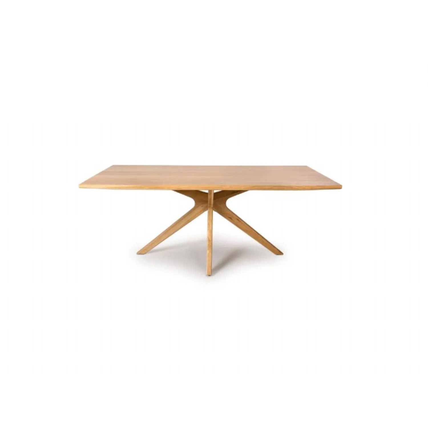 Oak Rectangular 160cm Dining Table Wooden Spider Legs